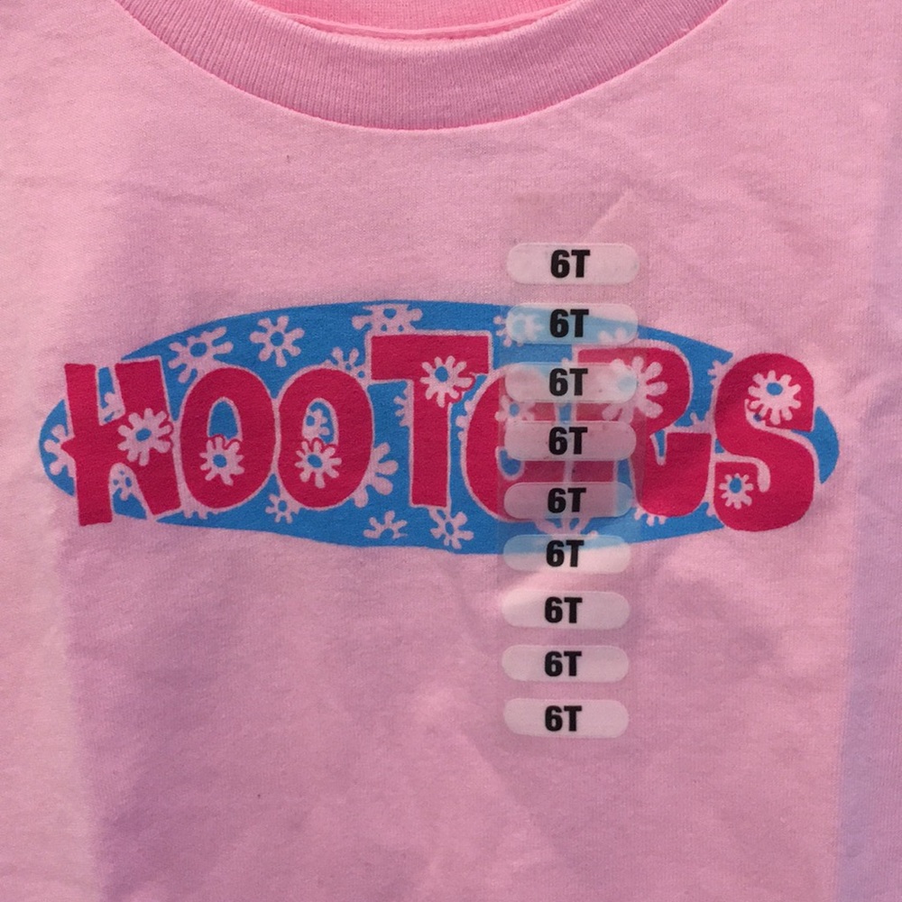 New Girls Hooters Surfer T-Shirt Chicago 2T 4T 6T - Picture 4 of 6